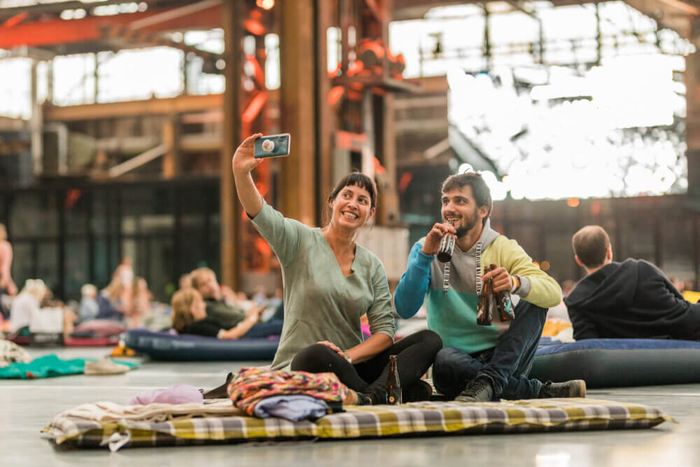 Ligconcert bij Theaterkantoor